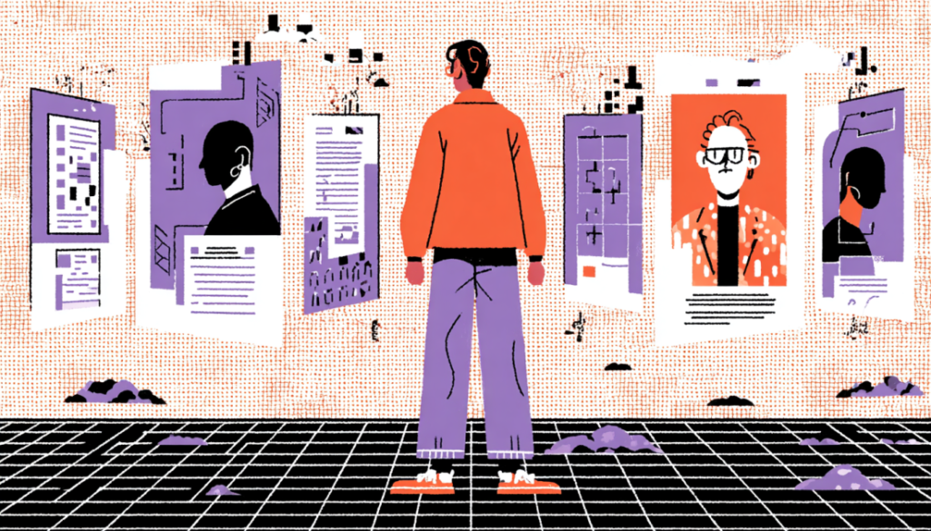 Designer considering ethical risks and design challenges of predictive AI interfaces